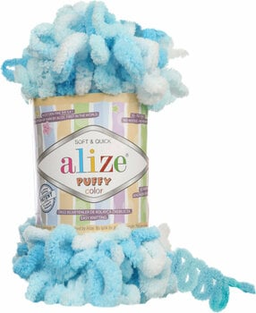 Fios para tricotar Alize Puffy Color 5924 - 1