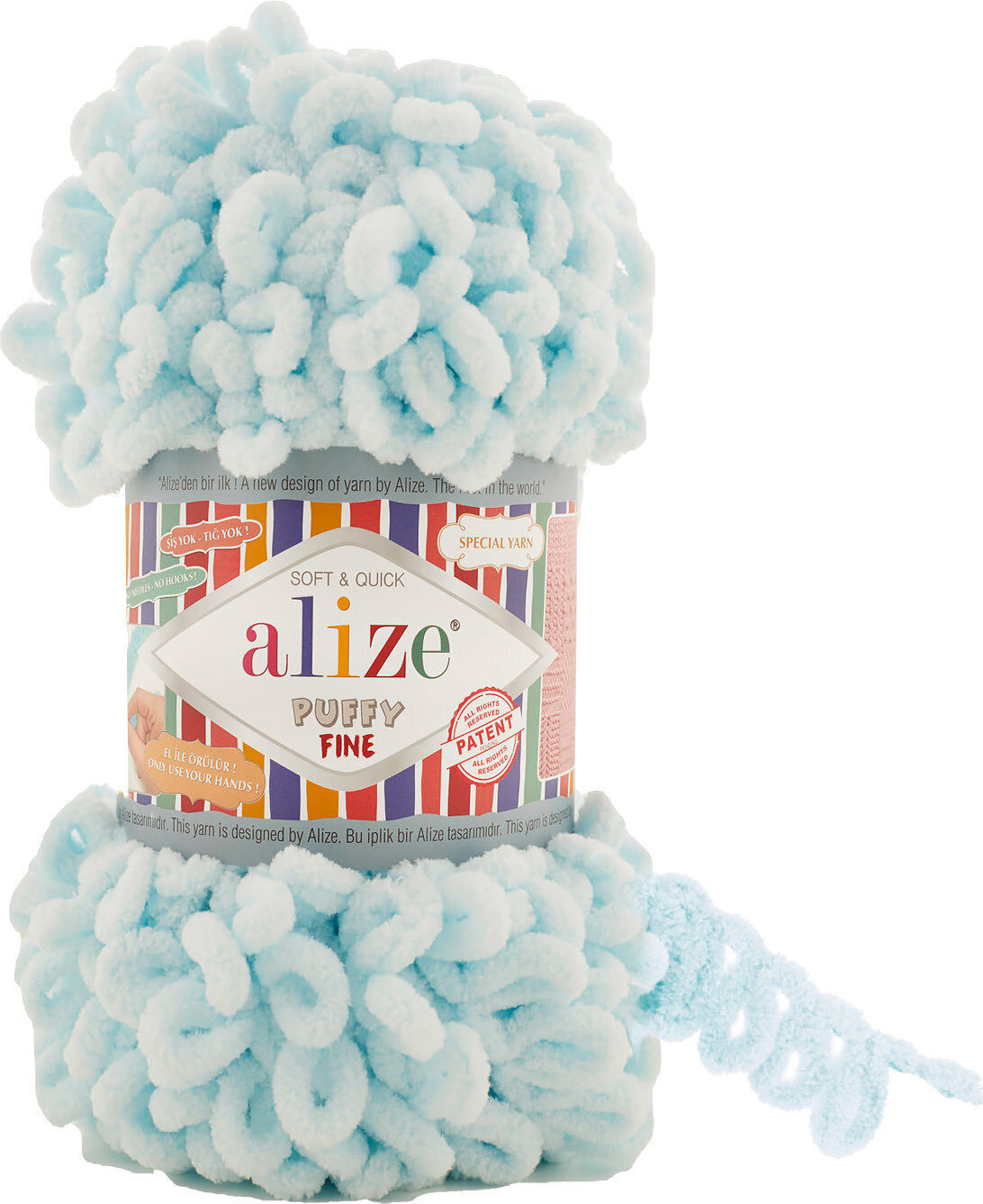 Fil à tricoter Alize Puffy Fine 522 Fil à tricoter
