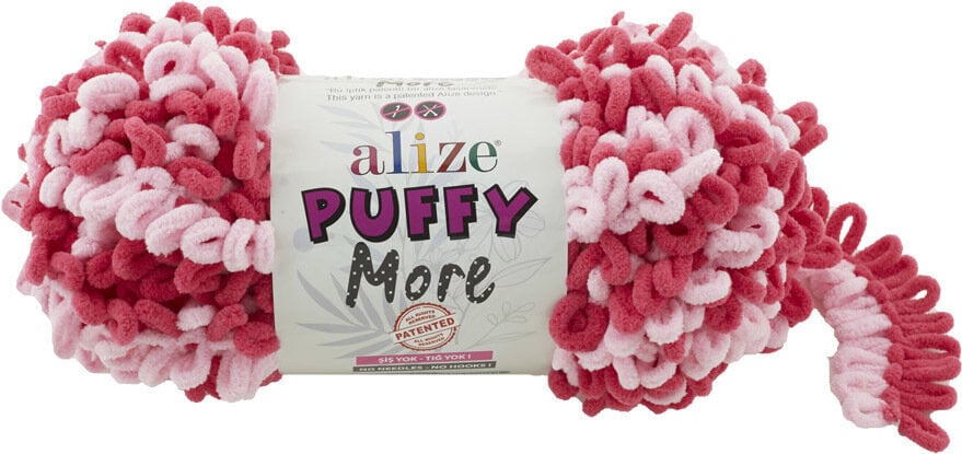 Knitting Yarn Alize Puffy More 6274 Pink