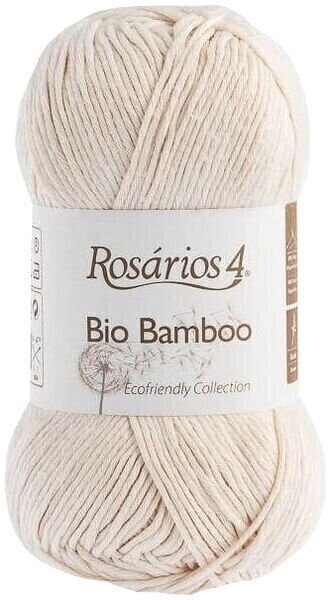 Fios para tricotar Rosários 4 Bio Bamboo Ecológico 103 Cream