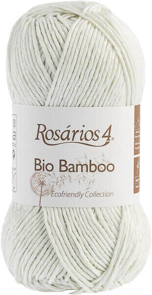 Pređa za pletenje Rosários 4 Bio Bamboo Ecológico 111 Ivory Pređa za pletenje