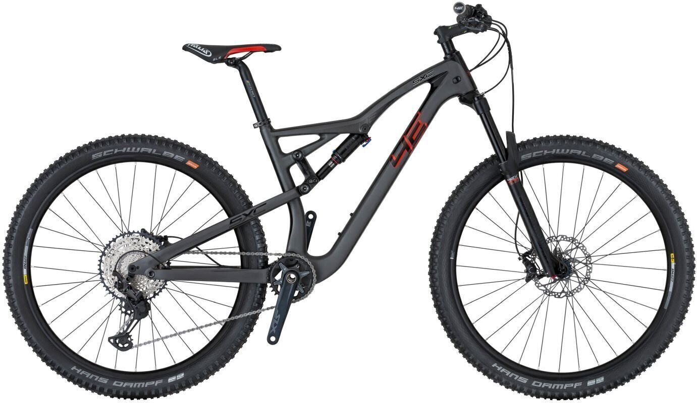 Full Suspension Bike 4Ever Virus SXC Team Shmano XT RD-M8100 1x12 Red M Full Suspension Bike
