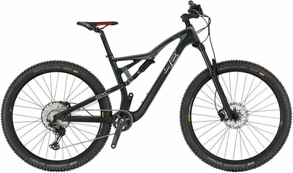 Full Suspension Bike 4Ever Virus SXC Elite Shmano XT RD-M8100 1x12 Black/Grey S Full Suspension Bike - 1
