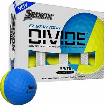 Golfová loptička Srixon Q-Star Golf Balls Yellow/Blue - 1