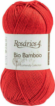 Pletilna preja Rosários 4 Bio Bamboo 10 Red Pletilna preja - 1