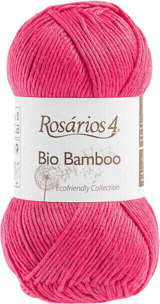 Fios para tricotar Rosários 4 Bio Bamboo 11 Rose