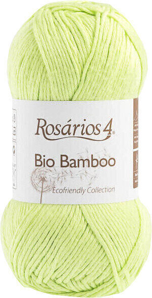 Kötőfonal Rosários 4 Bio Bamboo 4 Light Lime