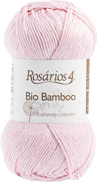 Filati per maglieria Rosários 4 Bio Bamboo 7 Pale Pink