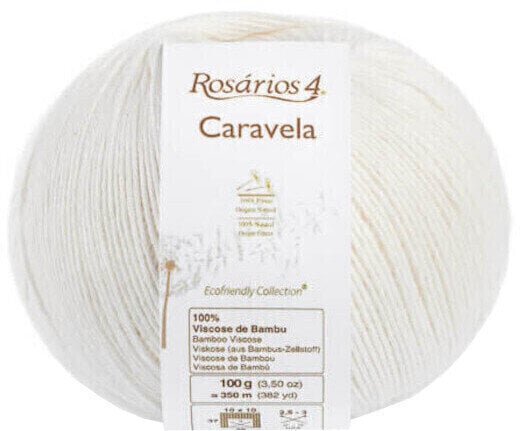 Kötőfonal Rosários 4 Caravela 1 White