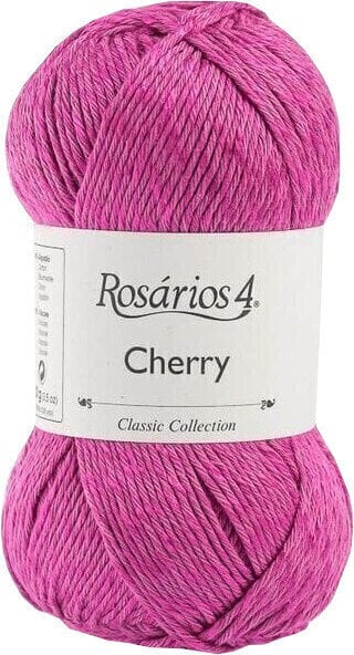 Плетива прежда Rosários 4 Cherry 01 Raspberry