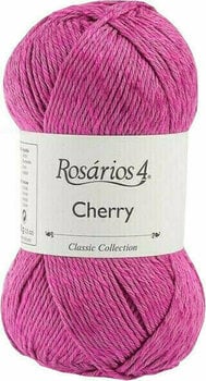 Плетива прежда Rosários 4 Cherry 01 Raspberry - 1