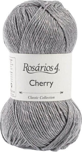 Knitting Yarn Rosários 4 Cherry 06 Grey