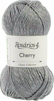 Knitting Yarn Rosários 4 Cherry 06 Grey - 1