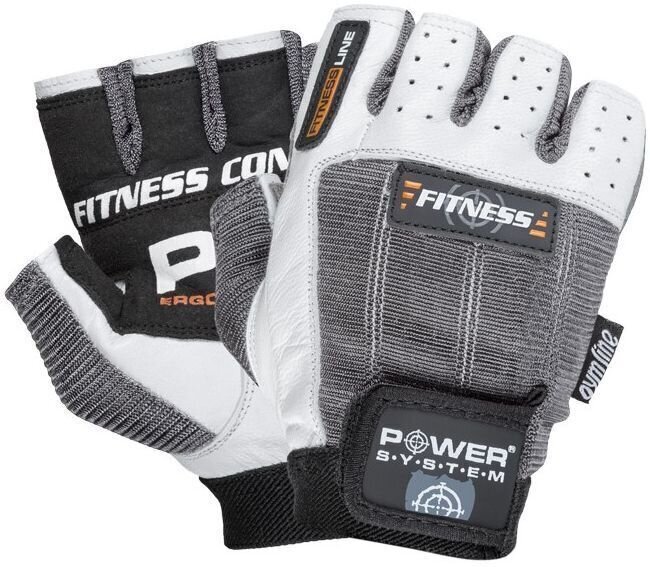 Fitness Gloves Power System Fitness White/Grey 2XL Fitness Gloves