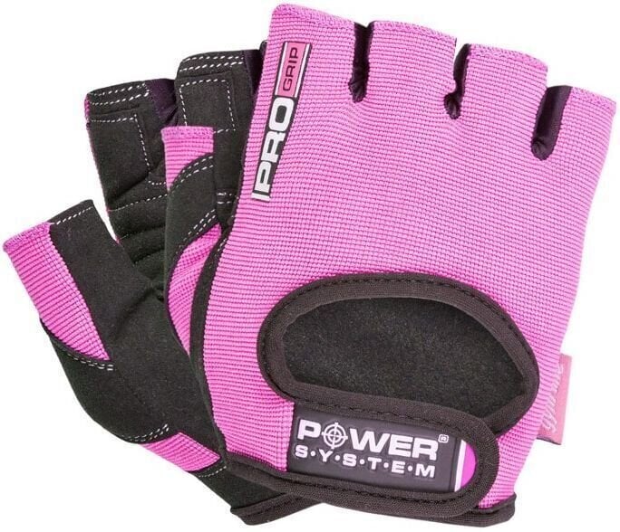 Rękawiczki fitness Power System Pro Grip Pink XS Rękawiczki fitness