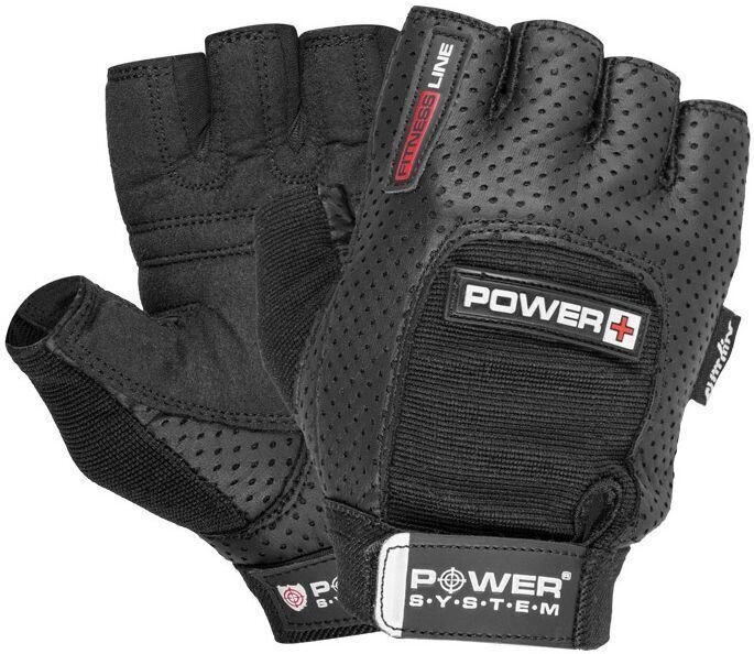 Fitness Gloves Power System Power Plus Black M Fitness Gloves