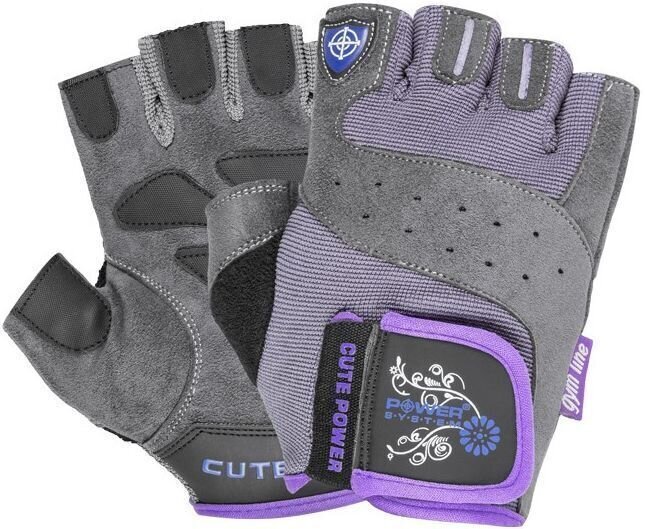 Fitness Gloves Power System Cute Power Purple S Fitness Gloves