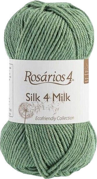 Pletací příze Rosários 4 Silk 4 Milk Ecológico 117 Green Pletací příze