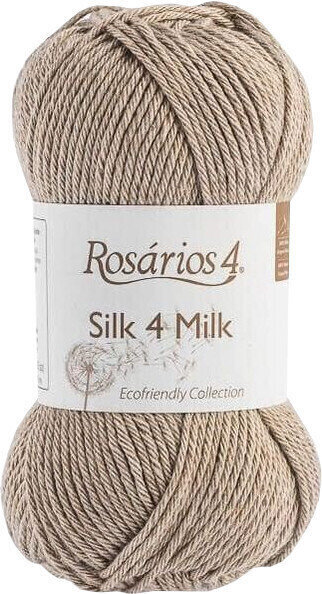 Filati per maglieria Rosários 4 Silk 4 Milk Ecológico 115 Light Brown