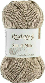 Hilo de tejer Rosários 4 Silk 4 Milk Ecológico 115 Light Brown - 1