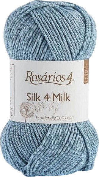 Hilo de tejer Rosários 4 Silk 4 Milk Ecológico 113 Light Blue Hilo de tejer