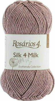 Kötőfonal Rosários 4 Silk 4 Milk Ecológico 109 Light Bordeaux - 1