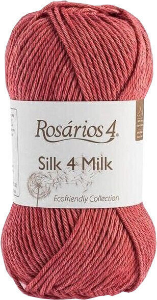 Pletací příze Rosários 4 Silk 4 Milk Ecológico 107 Light Red Pletací příze