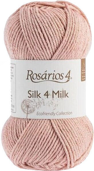Pređa za pletenje Rosários 4 Silk 4 Milk Ecológico 105 Light Pink Pređa za pletenje