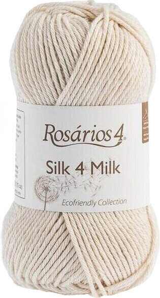 Pletací příze Rosários 4 Silk 4 Milk Ecológico 103 Light Beige