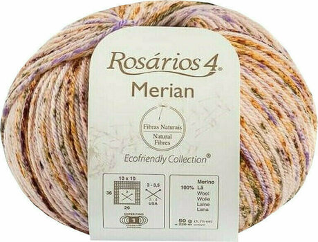 Fil à tricoter Rosários 4 Merian 3 Sand-Violet - 1