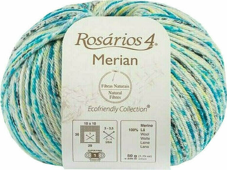 Fios para tricotar Rosários 4 Merian 11 Sea - 1