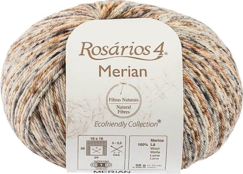 Плетива прежда Rosários 4 Merian 1 Light Brown-Grey
