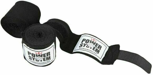 Bandaż bokserski Power System Bandaż bokserski Black 4 m - 1