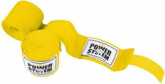 Bandaż bokserski Power System Bandaż bokserski Yellow 4 m - 1