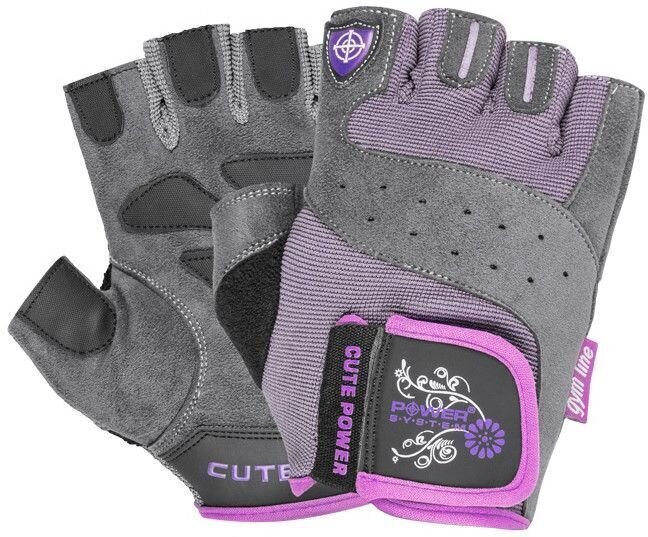 Fitness Gloves Power System Cute Power Pink M Fitness Gloves