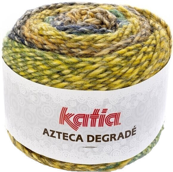 Fire de tricotat Katia Azteca Degradé 502 Pistachio/Turquoise/Dark Blue