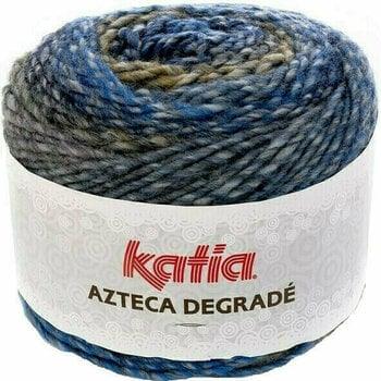 Fil à tricoter Katia Azteca Degradé 504 Blue/Dark Blue/Ochre Fil à tricoter - 1