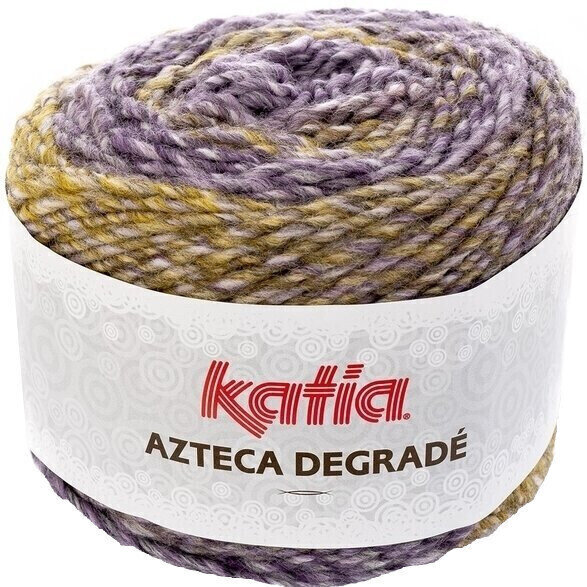 Strikkegarn Katia Azteca Degradé 505 Khaki/Light Lilac/Lilac