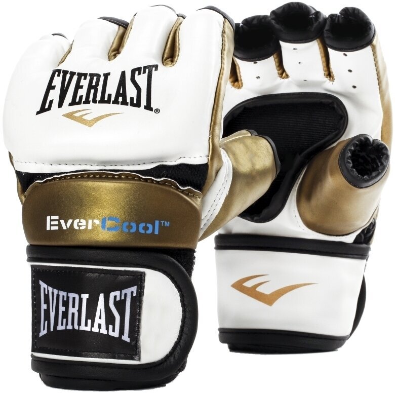 Rękawice bokserskie i MMA Everlast Everstrike Training Gloves White/Gold M/L