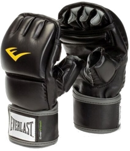 Luvas de boxe e MMA Everlast Wristwrap Heavy Bag Gloves Black S/M