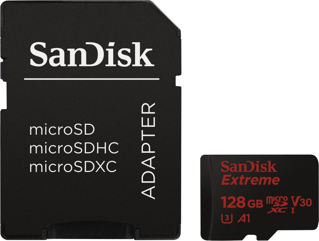 Карта памет SanDisk Extreme microSDXC UHS-I Card 128 GB