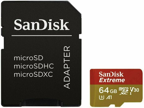 Memory Card SanDisk Extreme microSDXC UHS-I Card 64 GB - 1