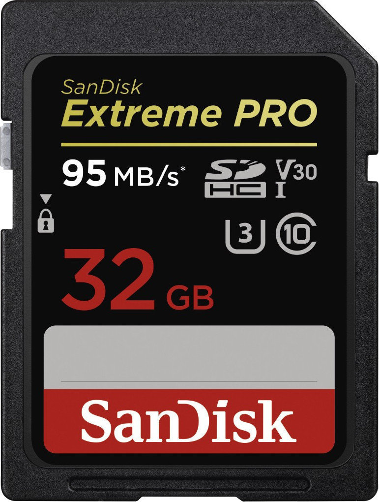 Carte mémoire SanDisk Extreme Pro SDHC UHS-I Memory Card 32 GB