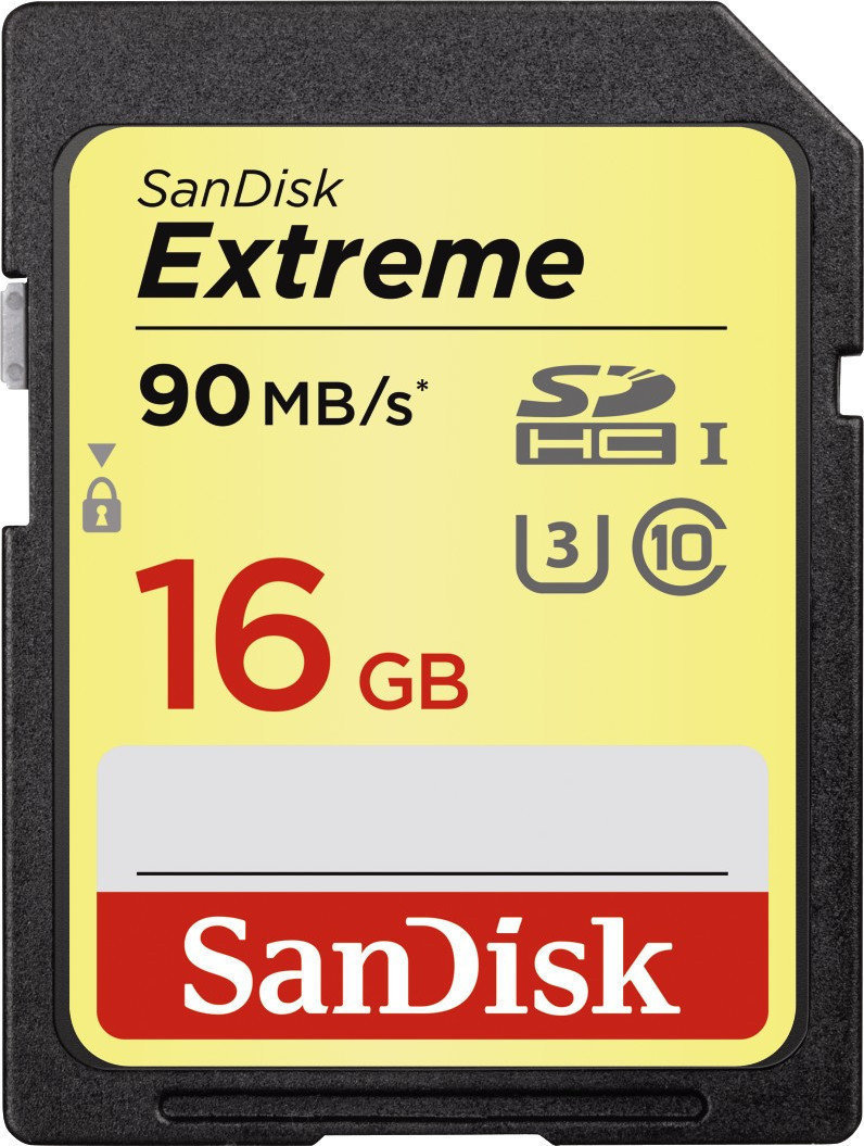 Minneskort SanDisk Extreme 16 GB SDSDXNE-016G-GNCIN SDHC 16 GB Minneskort