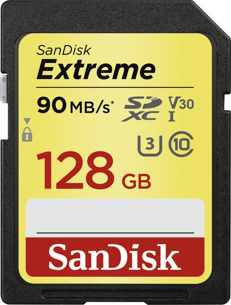 Geheugenkaart SanDisk Extreme SDXC UHS-I Memory Card 128 GB