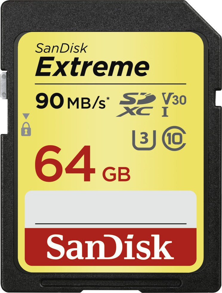 Memory Card SanDisk Extreme SDXC UHS-I Memory Card 64 GB