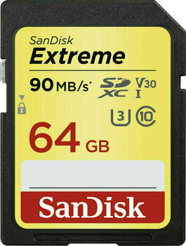 Cartão de memória SanDisk Extreme SDXC UHS-I Memory Card 64 GB - 1
