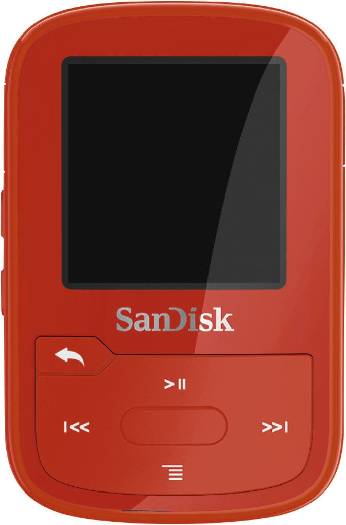 Przenośny odtwarzacz kieszonkowy SanDisk Clip Sport Plus Czerwony