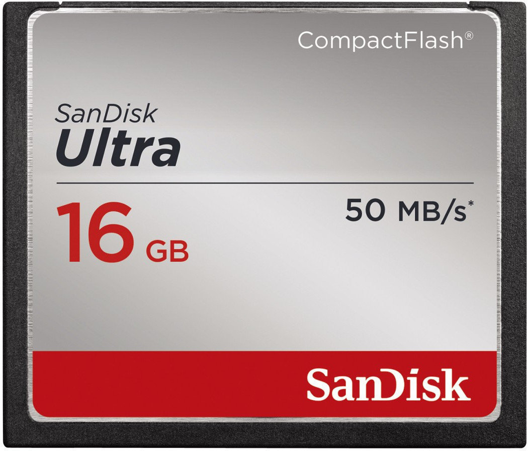 Cartão de memória SanDisk Ultra 16 GB SDCFHS-016G-G46 CompactFlash 16 GB Cartão de memória