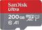 Minneskort SanDisk Ultra 200 GB SDSQUAR-200G-GN6MA Micro SDXC 200 GB Minneskort
